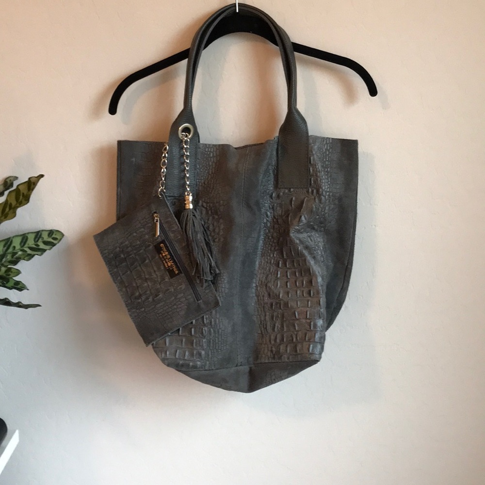 Genuine Italian Leather Tote